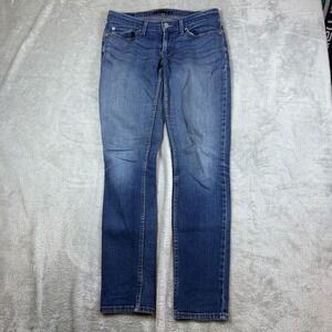 Levis Jeans Women 9M (Fits 32x32) 524 Too Superlow Slim Blue Whisker Fad Stretch